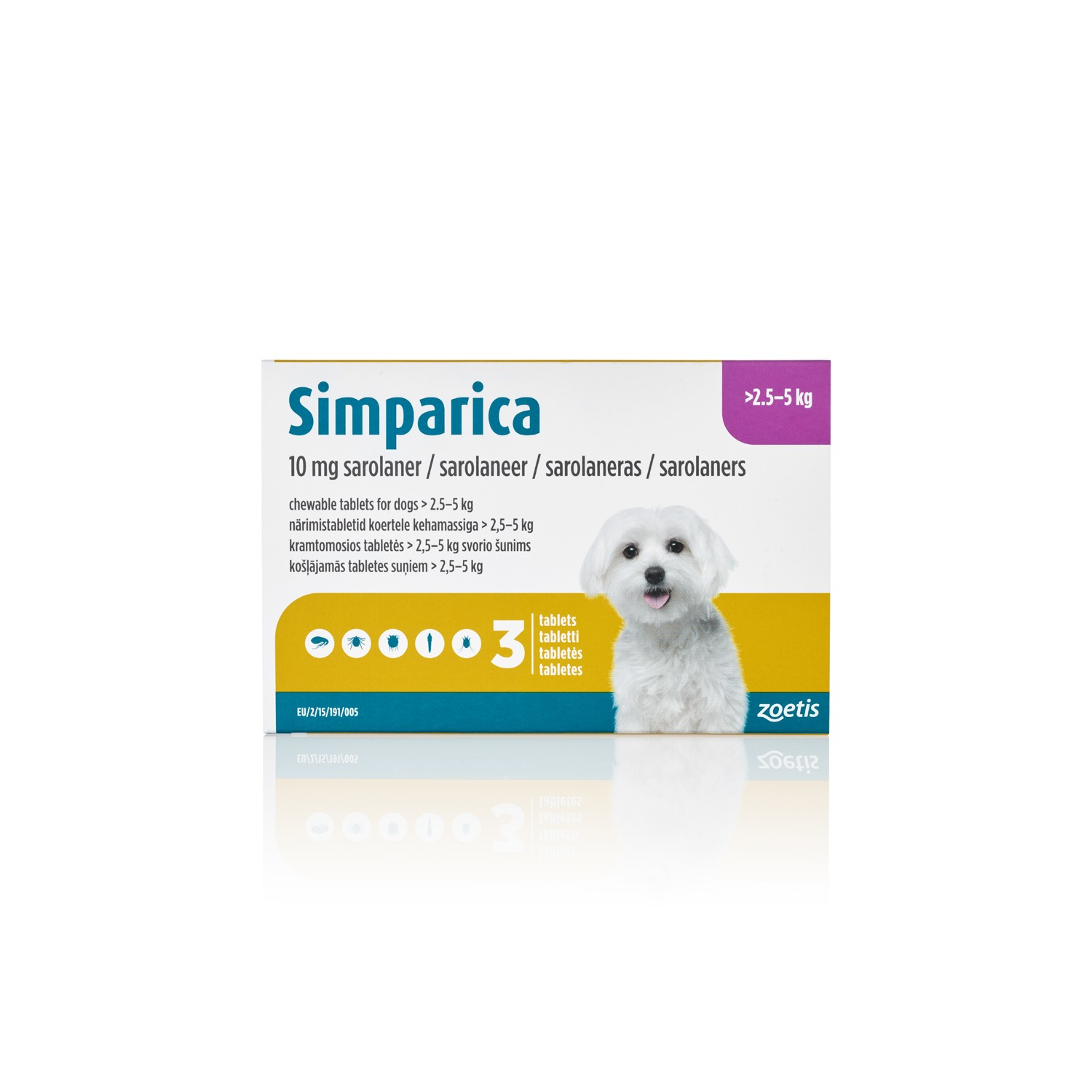 10mg (>2.5-5kg) » Pack of 3 Chewable Tablets