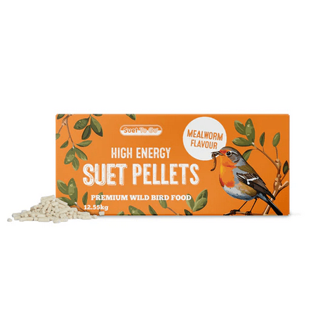 Unipet International Suet To Go High Energy Suet Pellets In Mealworm Bird Food - 12.55Kg