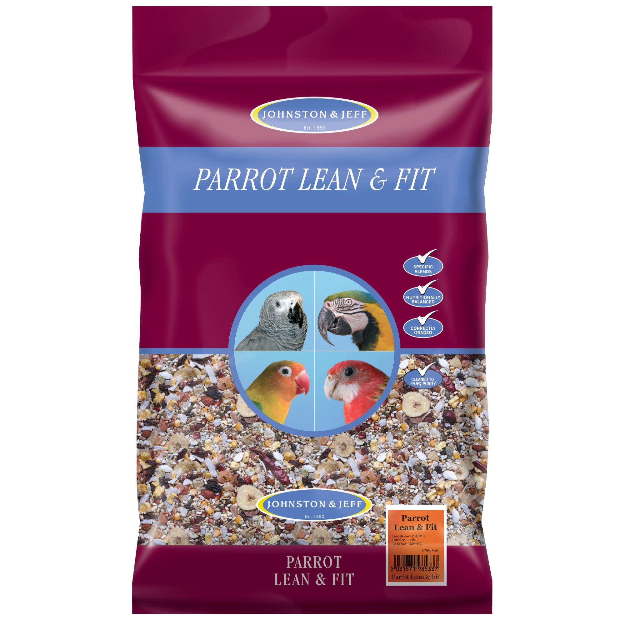 Johnston And Jeff Lean And Fit Parrot Food - 12.75Kg