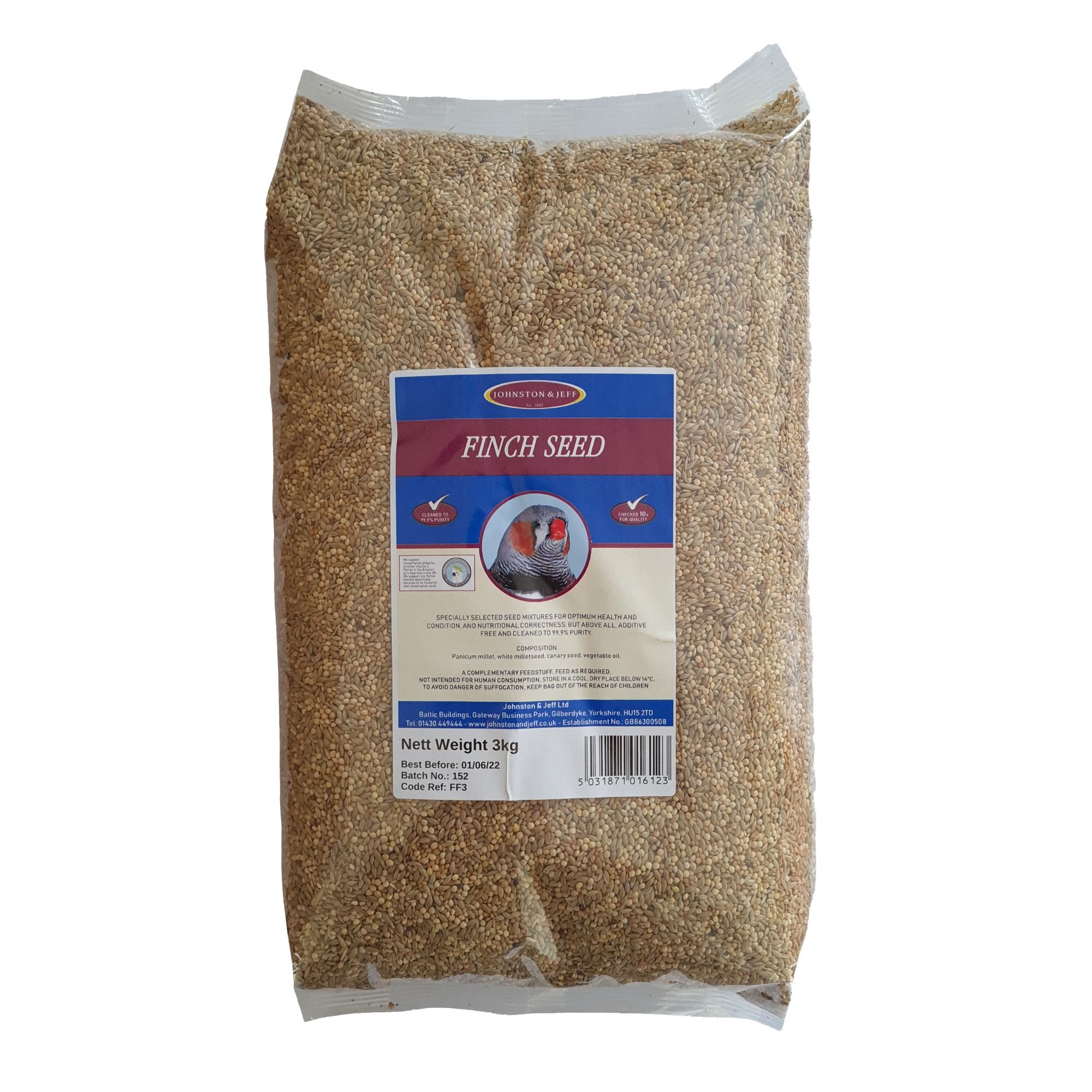 Johnston And Jeff Foreign Finch Food - 3Kg