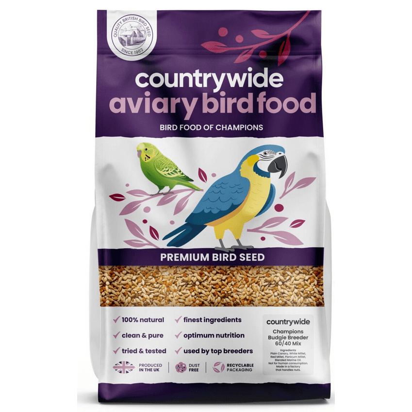 Countrywide Champions Budgie Breeders 60/40 Mix Bird Food - 20Kg