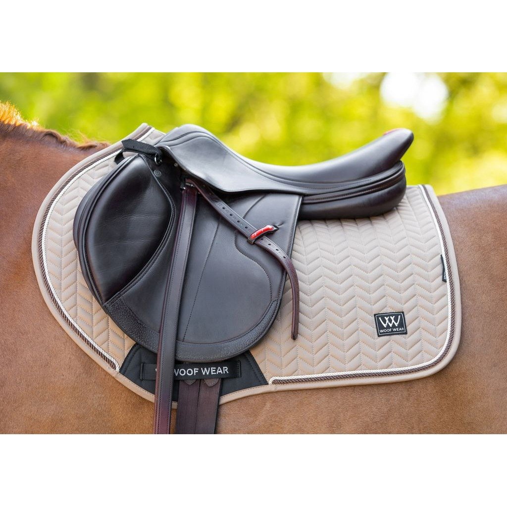 Woof Wear Herringbone Cc Pad | Caramel - Cob Silver
