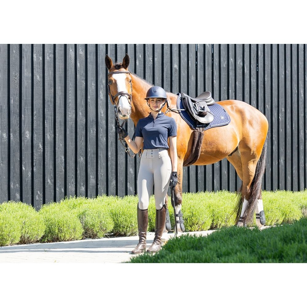 Woof Wear Herringbone Cc Pad | Navy - Cob Silver
