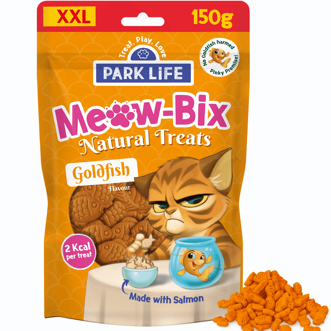 Park Life Meow-Bix Goldfish Cat Treats - Salmon 150G