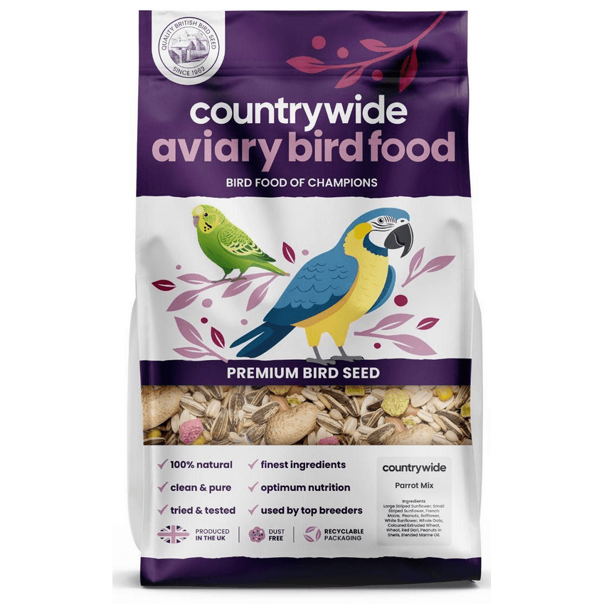 Countrywide Parrot Mix Bird Food - White/Red 12.5Kg