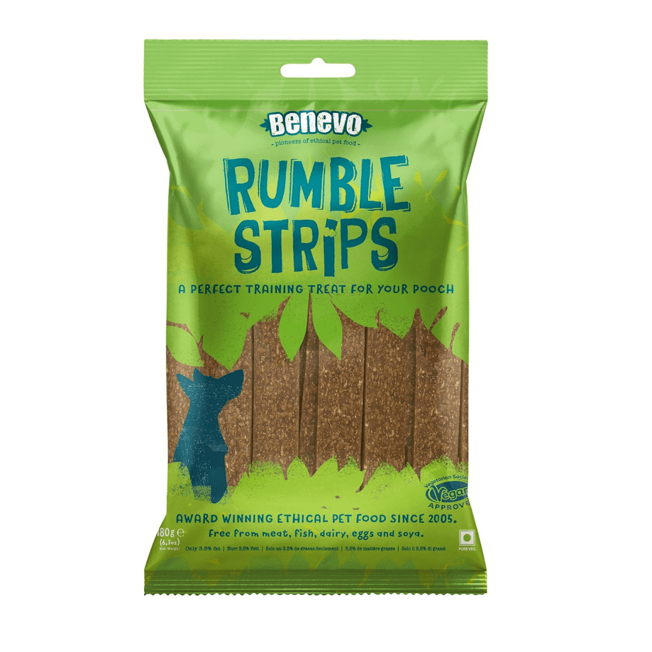 Benevo Rumble Strips Dog Treats - 180G
