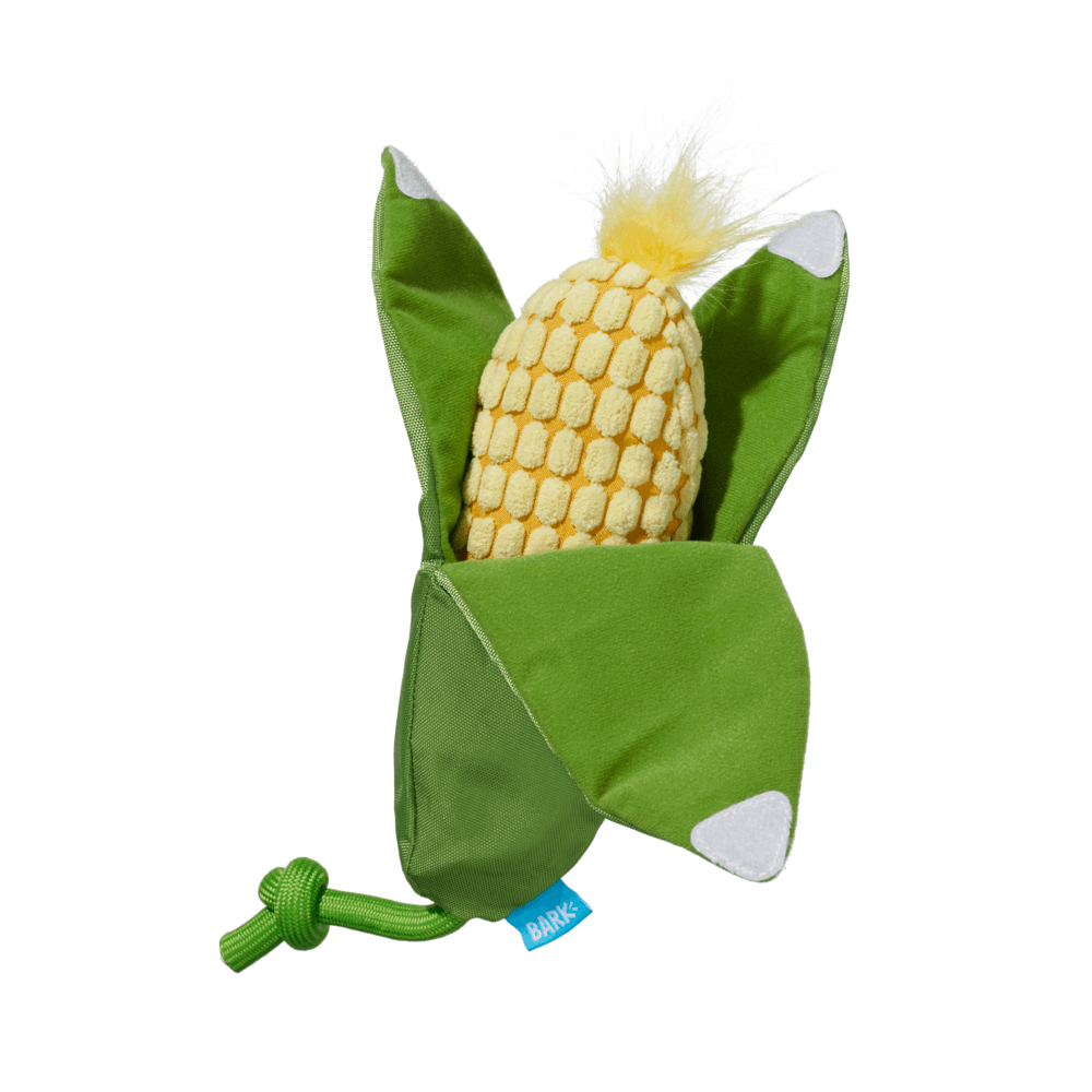 Bark Corn On The Slob Dog Toy - Green/Yellow