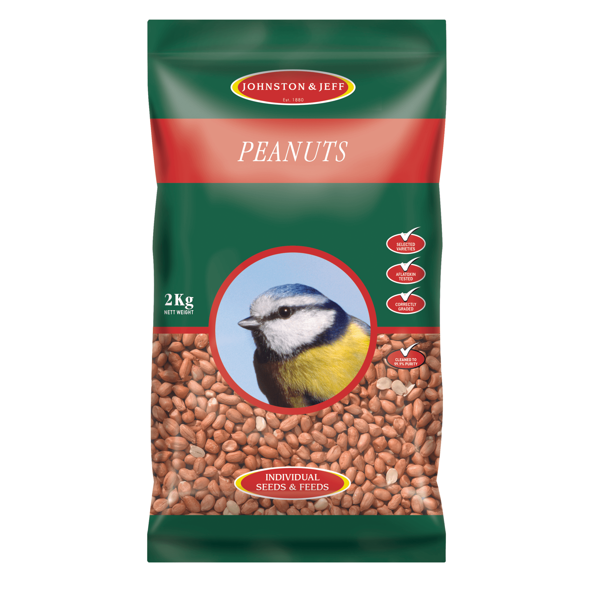 Johnston and Jeff Peanuts Wild Bird Food - 2kg
