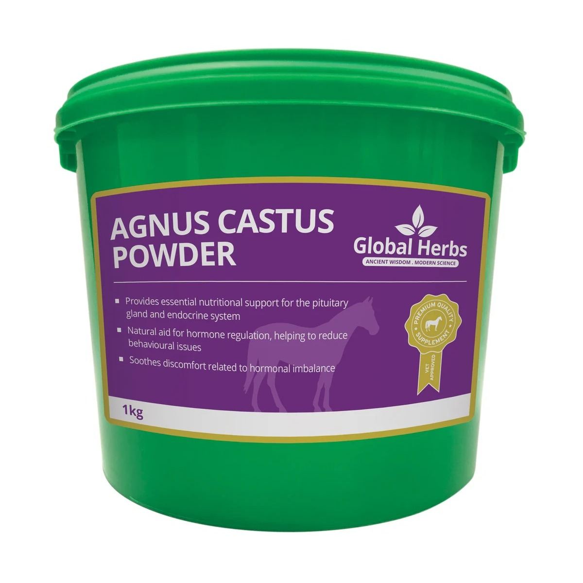 Global Herbs Agnus Castus Powder For Horses - 1Kg