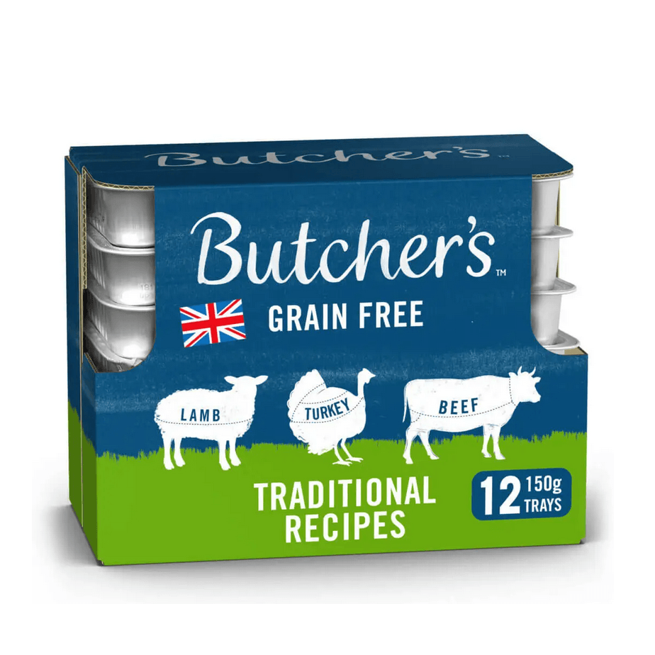Butchers Butcher's Traditional Recipes Wet Dog Food - X 150G Grain Size 12