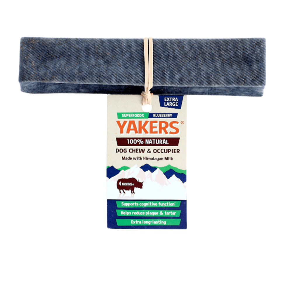 Yakers Dog Treat Chew Superfoods Blueberry - Extra Large