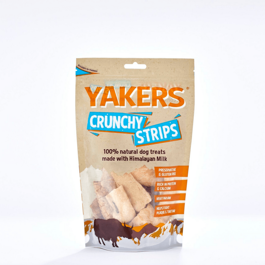 Yakers Natural Crunchy Strips Dog Treats - 70G