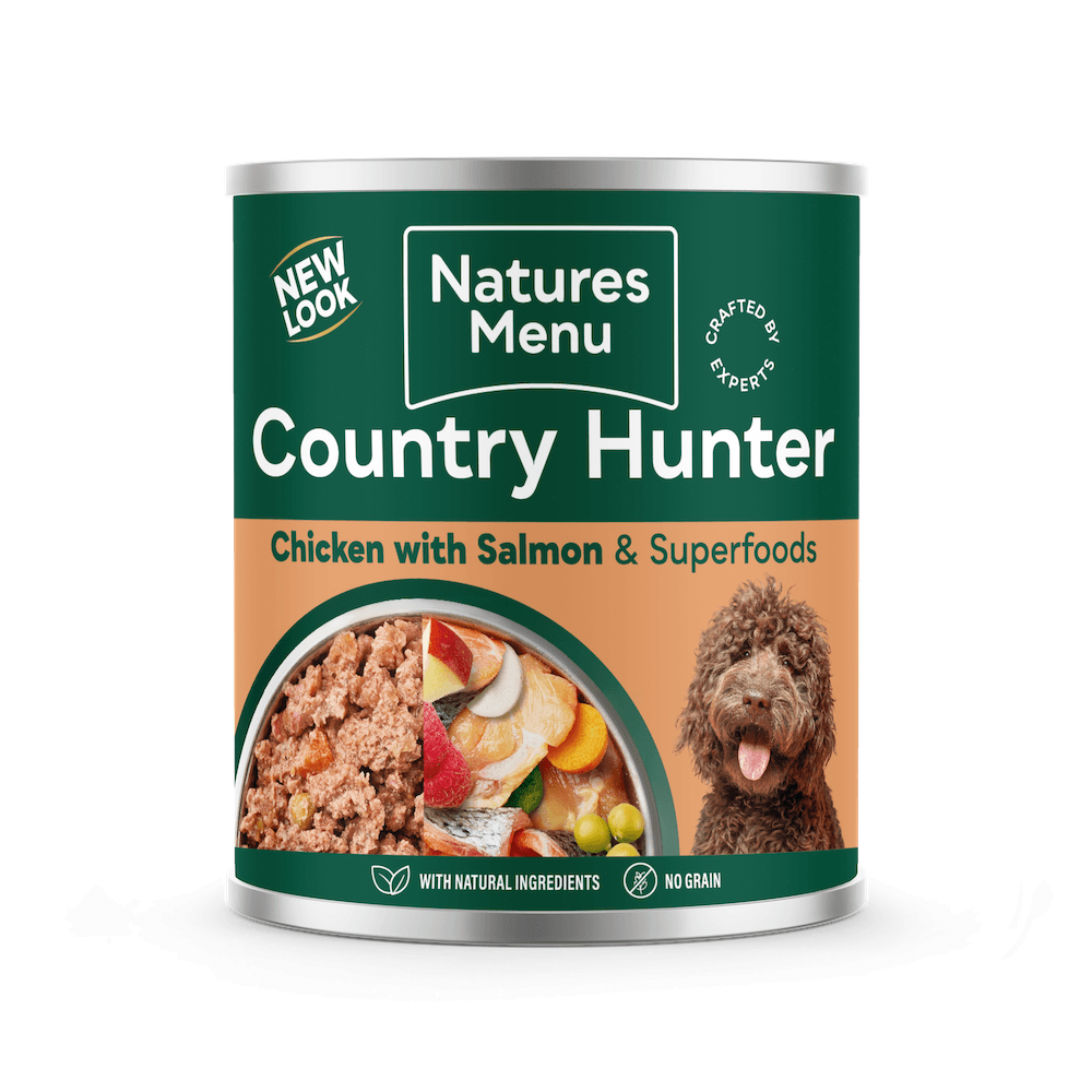 Natures Menu Country Hunter With Chicken And Superfoods Wet Dog Food - X 600G Salmon Size 6