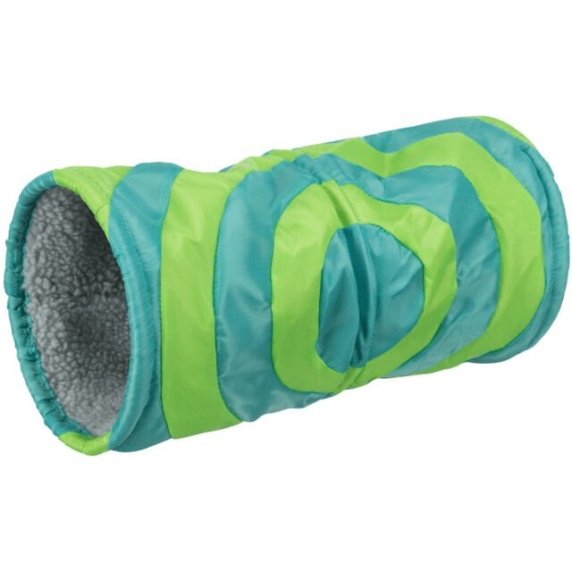 Trixie Cuddle Tunnel In For Ferrets - Turquoise/Green 35Cm