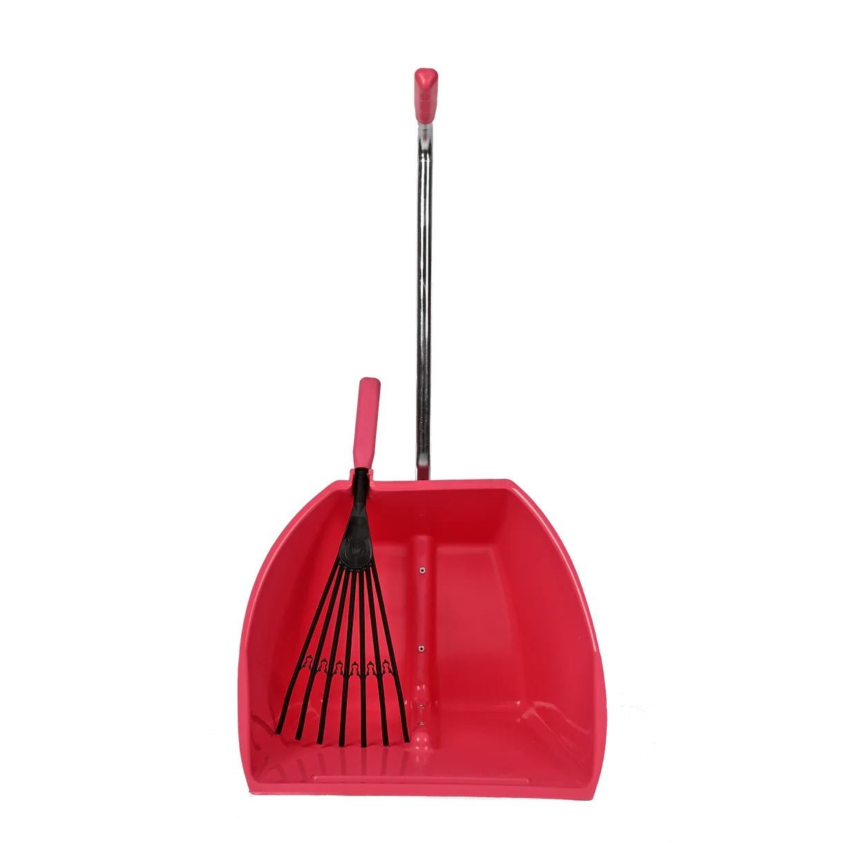 Gorilla Big Tidee And Plastic Rake - Red/Pink 38.5Cm