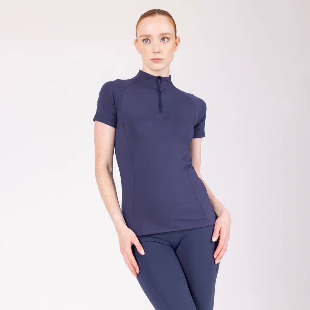 Aubrion React Short Sleeve Base Layer Midnight - Extra Extra Small