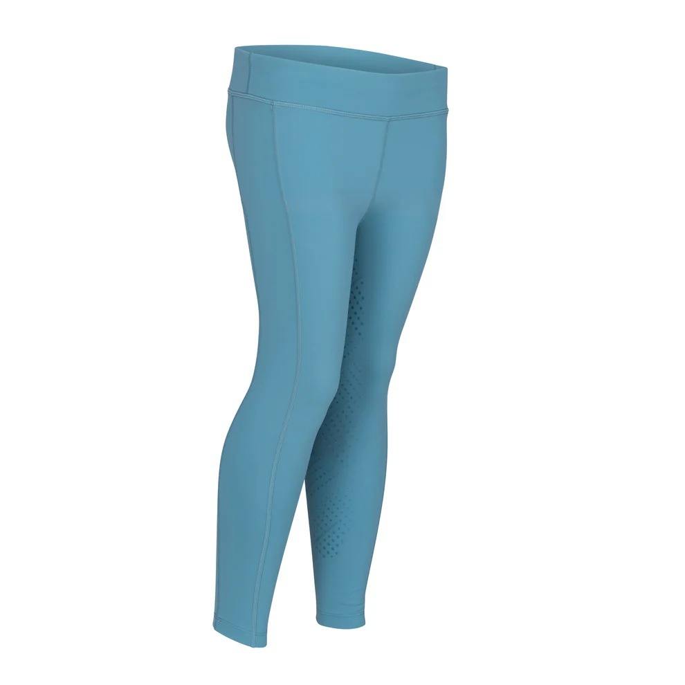 Aubrion Young Rider React Rhythm Riding Tights Haze - 9/10Yrs Small