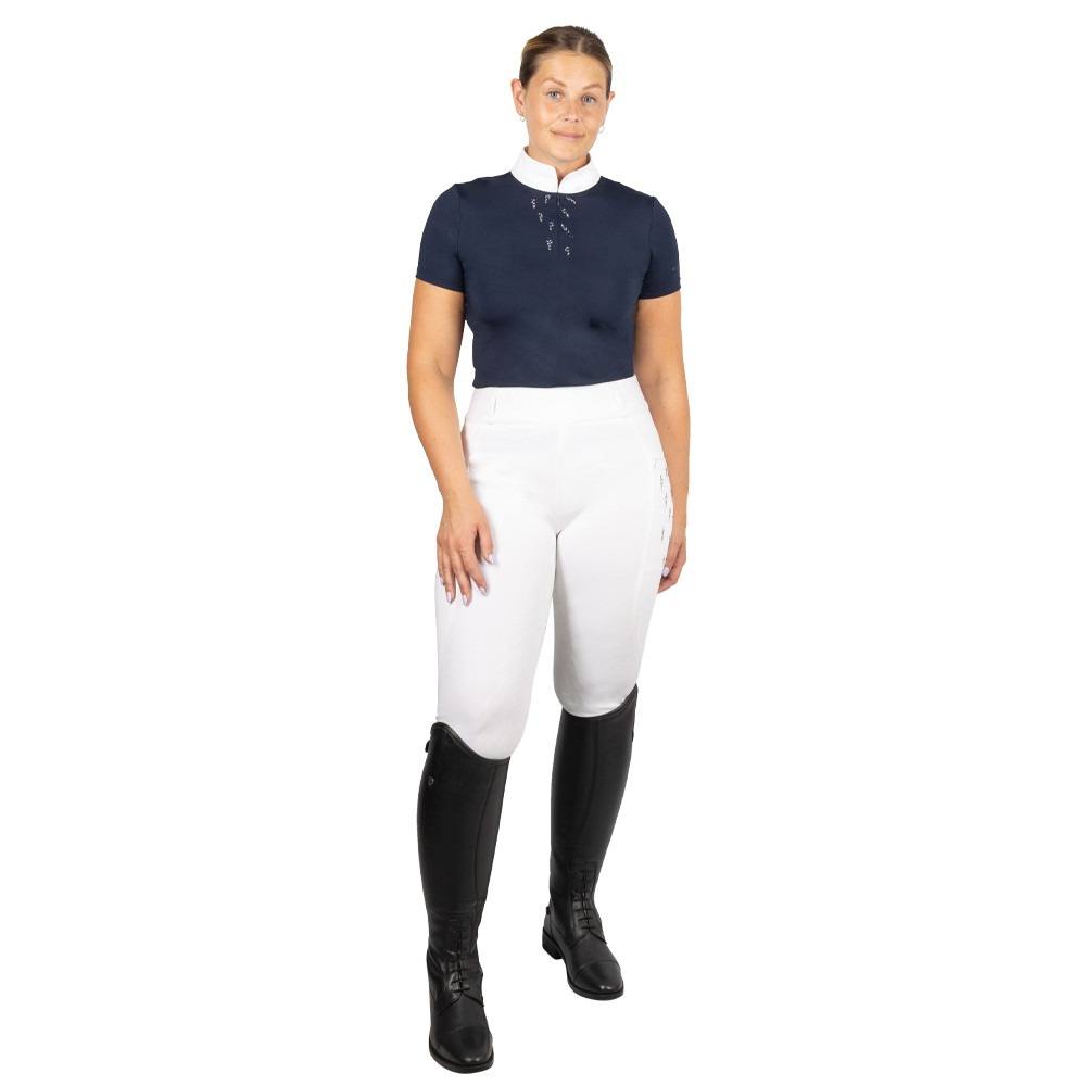 Hy Equestrian Roka Reign Riding Tights - White Small