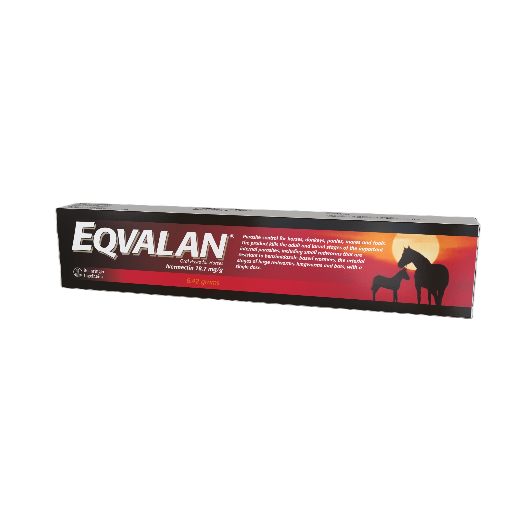 Boehringer Ingelheim Eqvalan® Ivermectin Horse And Donkey Wormer - Syringe (Treats 600Kg Horse And Donkey) Size 1