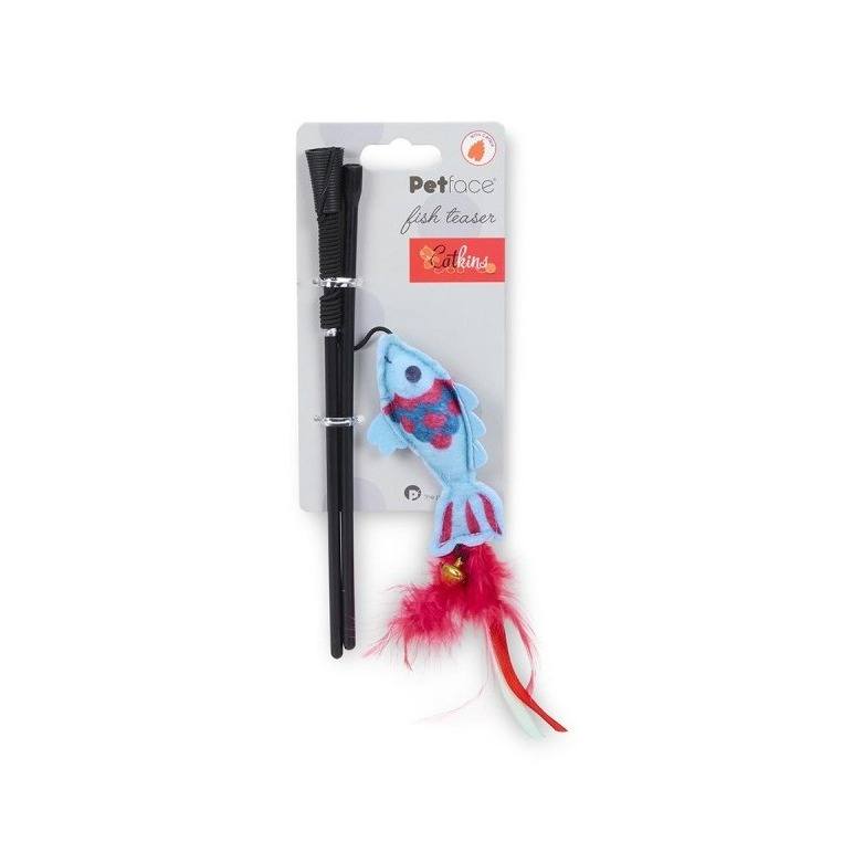 Petface Catkins Catnip Fish Teaser Cat Toy - Single