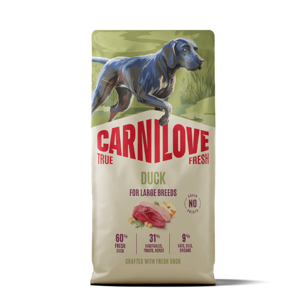 Carnilove True Fresh Duck Breed Dry Dog Food - 4Kg Salmon/Grain Large