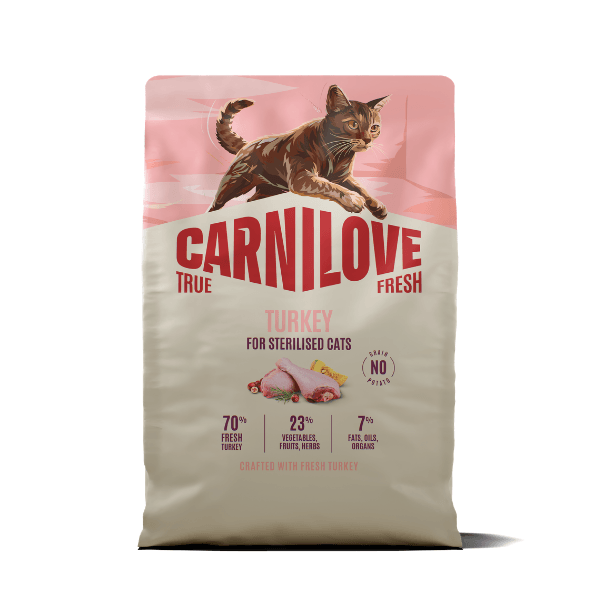 Carnilove True Fresh Turkey For Sterilised Cats Adult Dry Food - Light/Salmon/Grain 400G