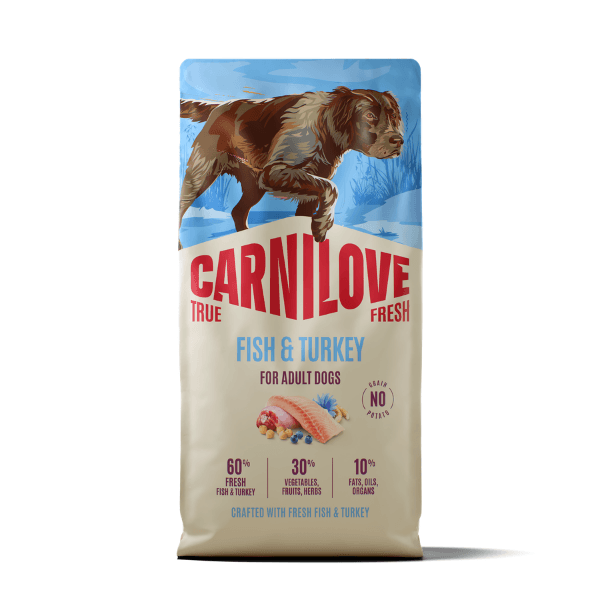 Carnilove True Fresh Fish And Turkey Adult Dry Dog Food - Salmon/Light 1.5Kg