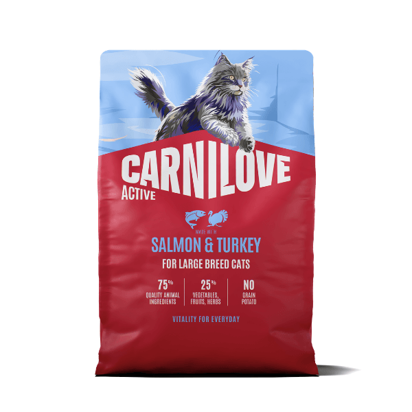 Carnilove Active And Turkey Breed Dry Cat Food - 6Kg Salmon Large