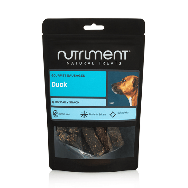 Nutriment Gourmet Sausages Duck Dog Treats - 150G