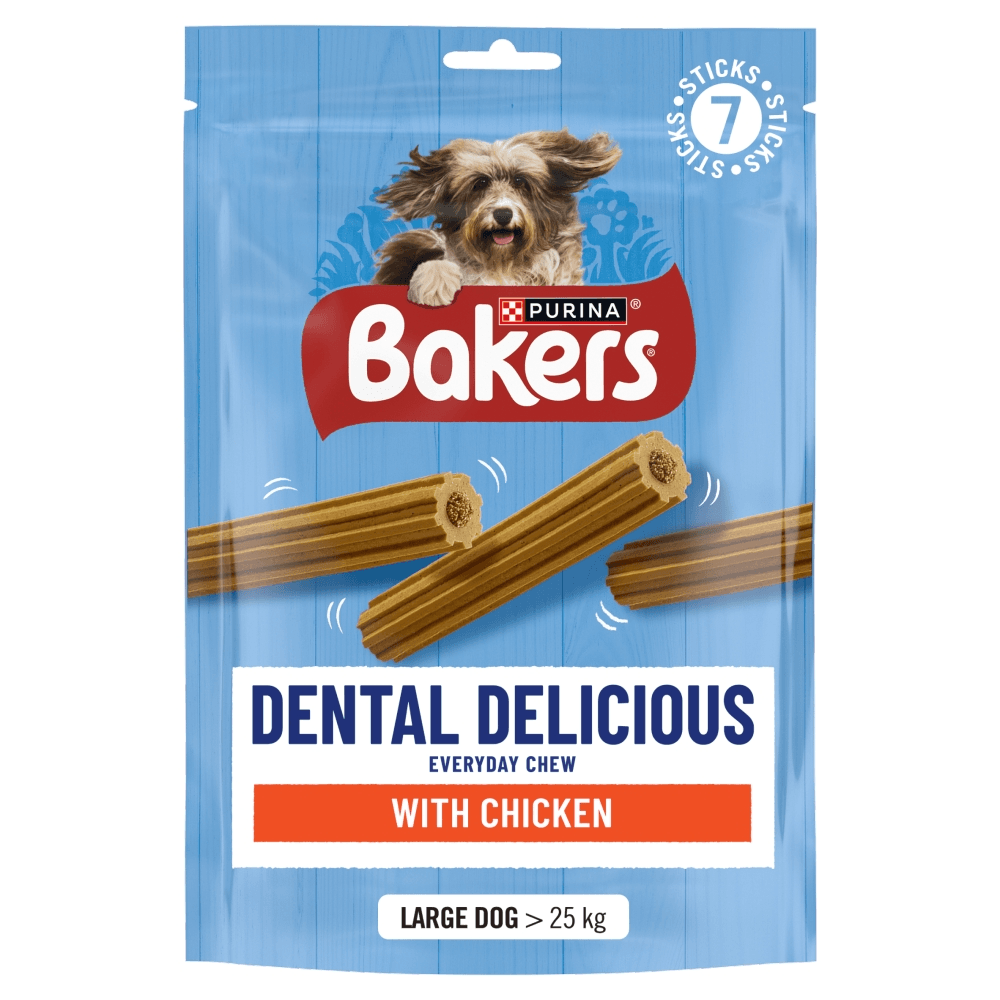 Bakers Dental Delicious Chicken Dog Chews - Chicken - 270G Large