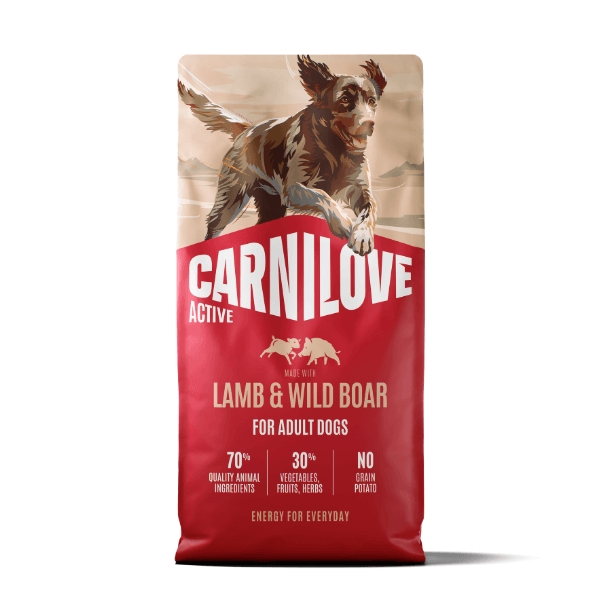 Carnilove Active Lamb And Wild Boar Adult Dry Dog Food - Salmon/Grain 1.5Kg