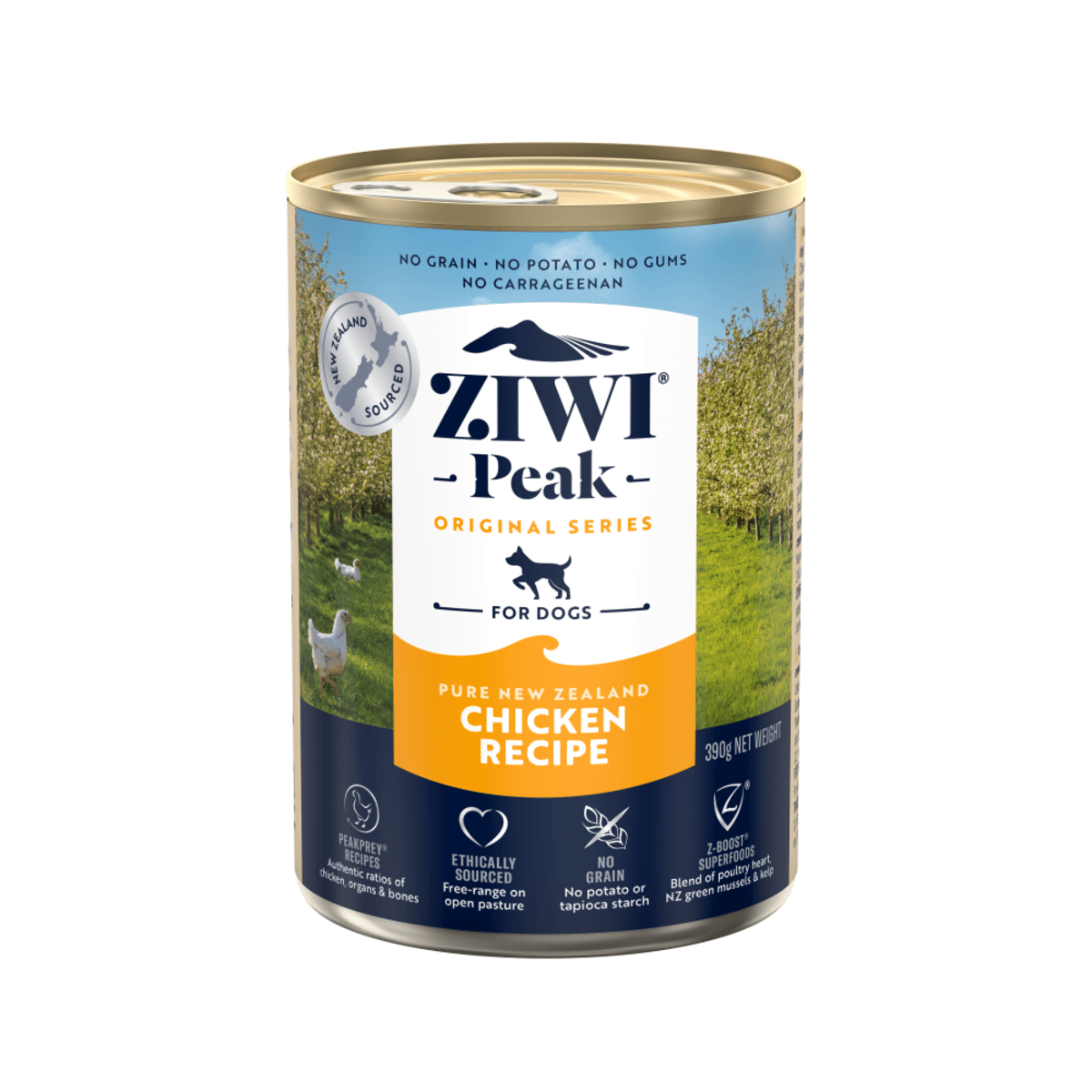 Ziwi Peak Ziwipeak Original Chicken Recipe Adult Wet Dog Food - X 390G Size 12