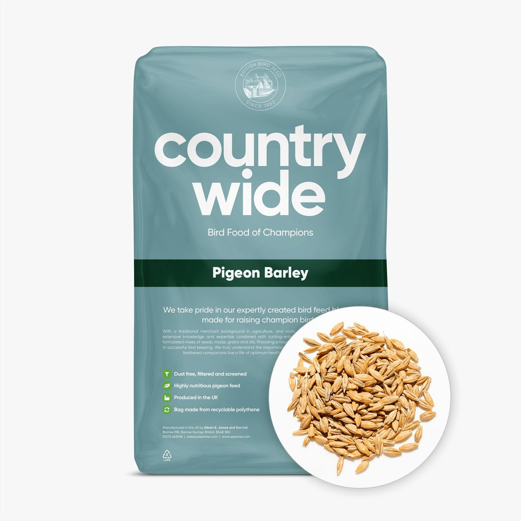Countrywide Barley Pigeon Food - 20Kg