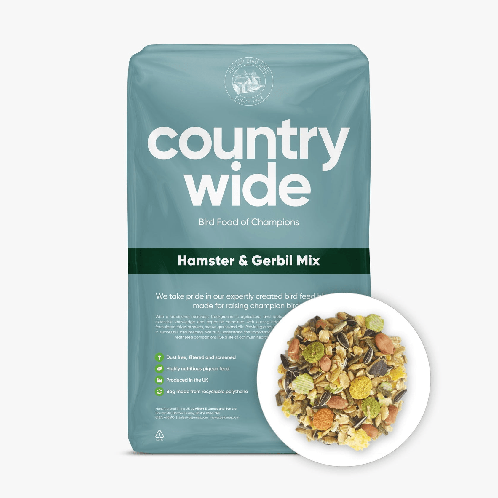 Countrywide Hamsters And Gerbil Mix - 20Kg