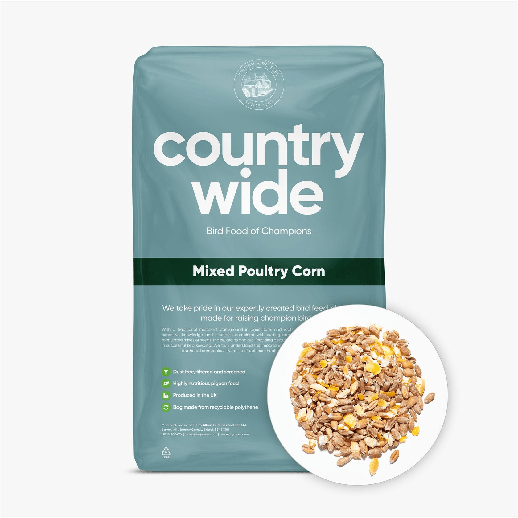 Countrywide Mixed Corn Pigeon Food - 20Kg