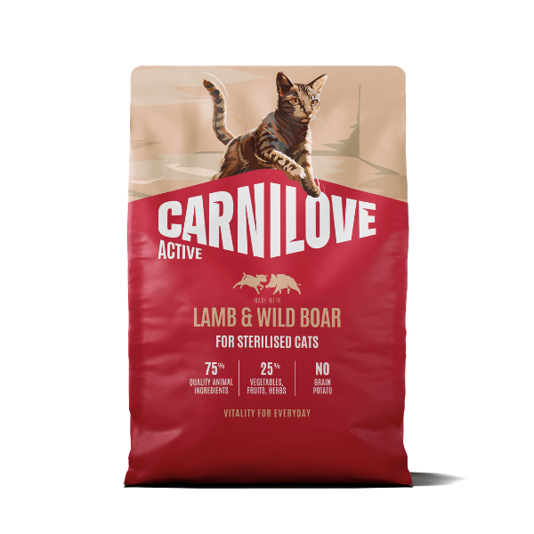Carnilove Active Lamb And Wild Boar For Sterilised Adult Cats Dry Food - Salmon/Grain 6Kg