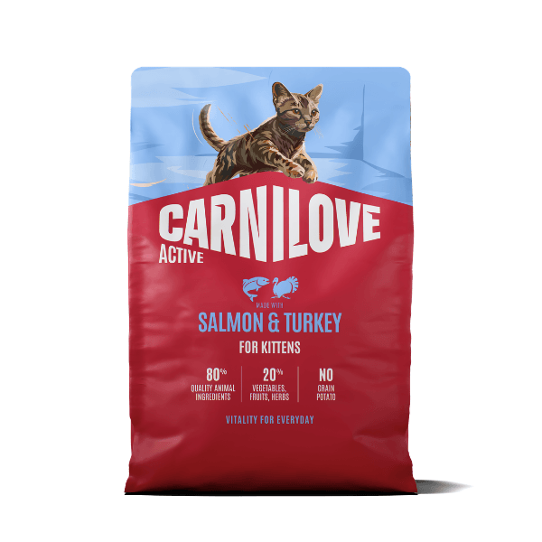 Carnilove Active And Turkey For Kittens Dry Cat Food - Salmon 2Kg