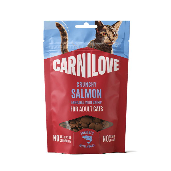 Carnilove Enriched With Catnip Crunchy Cat Treats - Salmon 50G