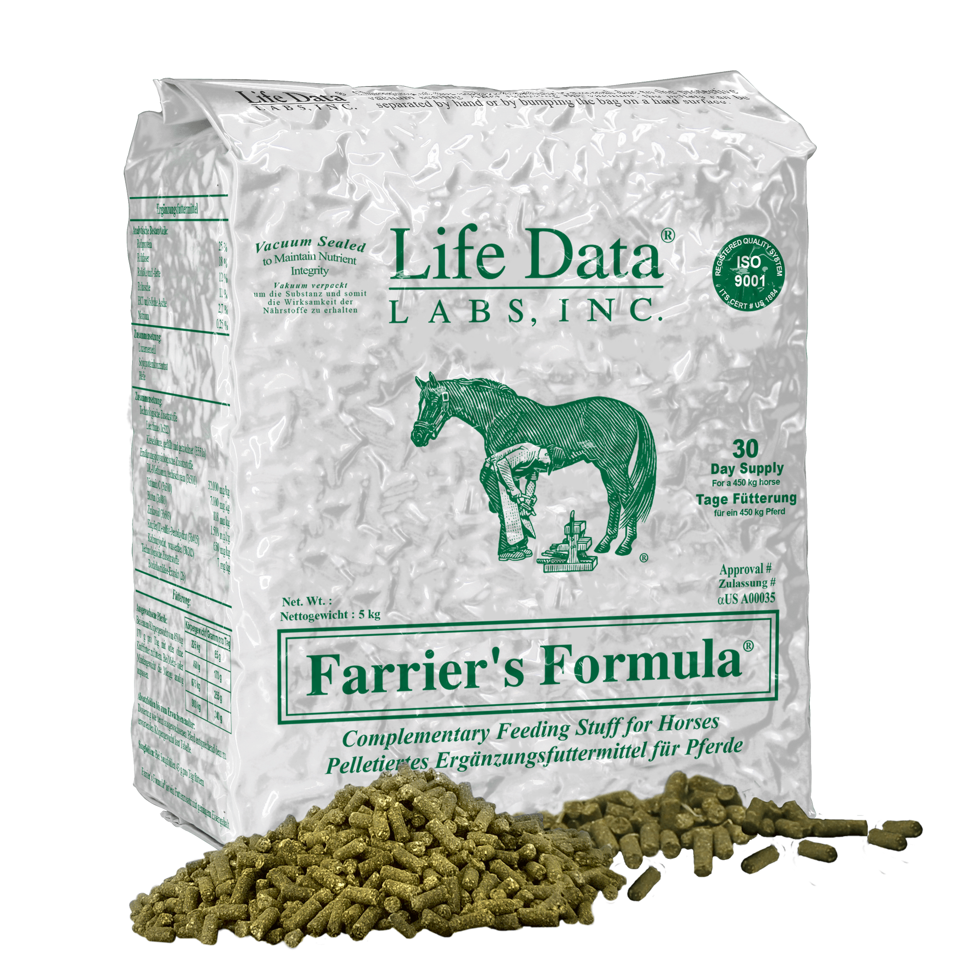 Life Data Farrier's Formula For Horses - Refill 5Kg