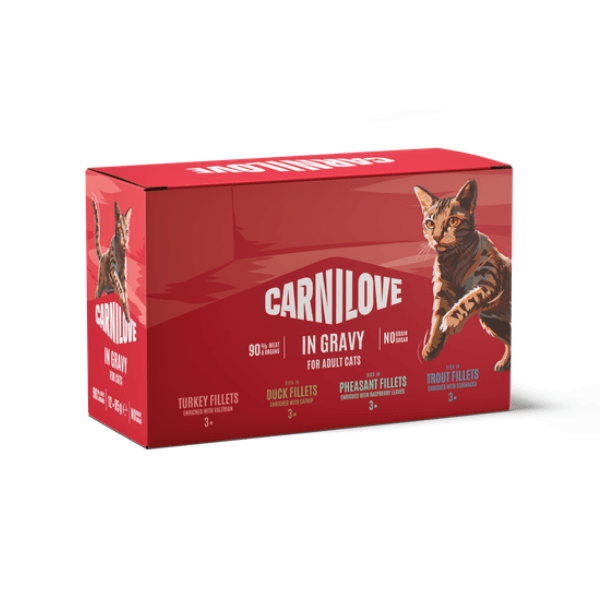 Carnilove Gravy Multipack Wet Cat Food - X 85G Grain Size 12
