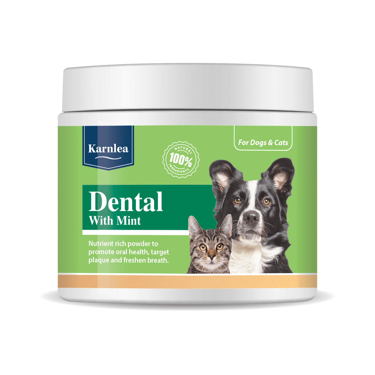Karnlea Dental And Mint Powder For Dogs And Cats - Red/Green/Brown 200G