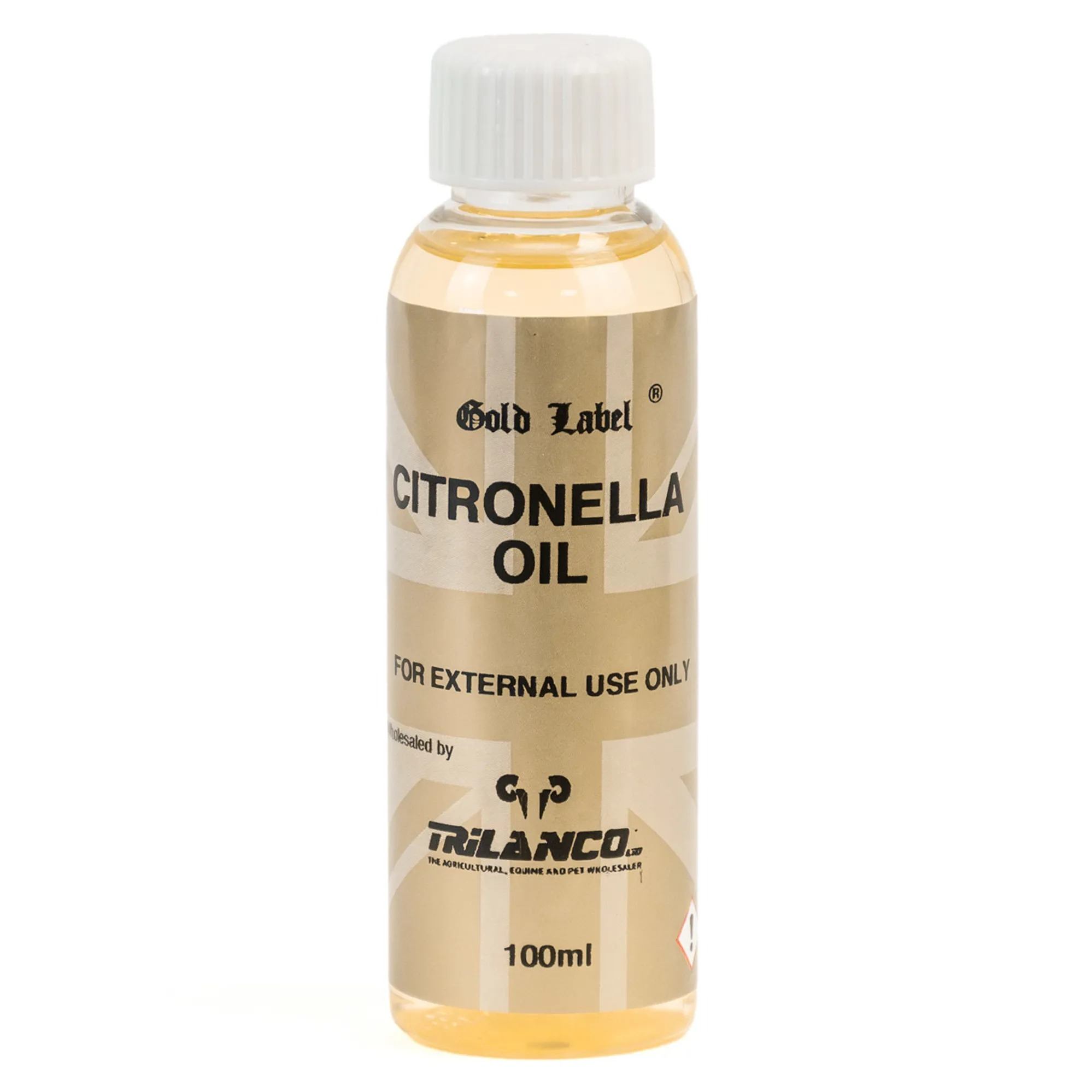 Label Citronella Oil For Horses - Bottle Gold 100Ml