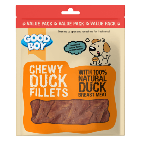 Good Boy Chewy Duck Fillets Dog Treats - 320G
