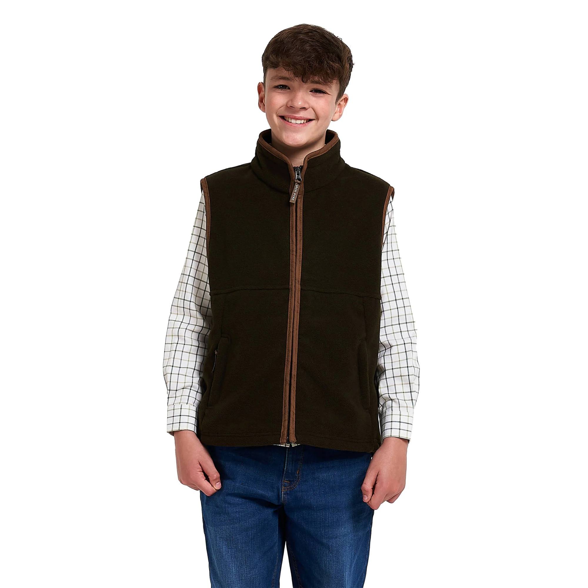 Jack Pyke Junior Countryman Gilet Olive - Dark Small