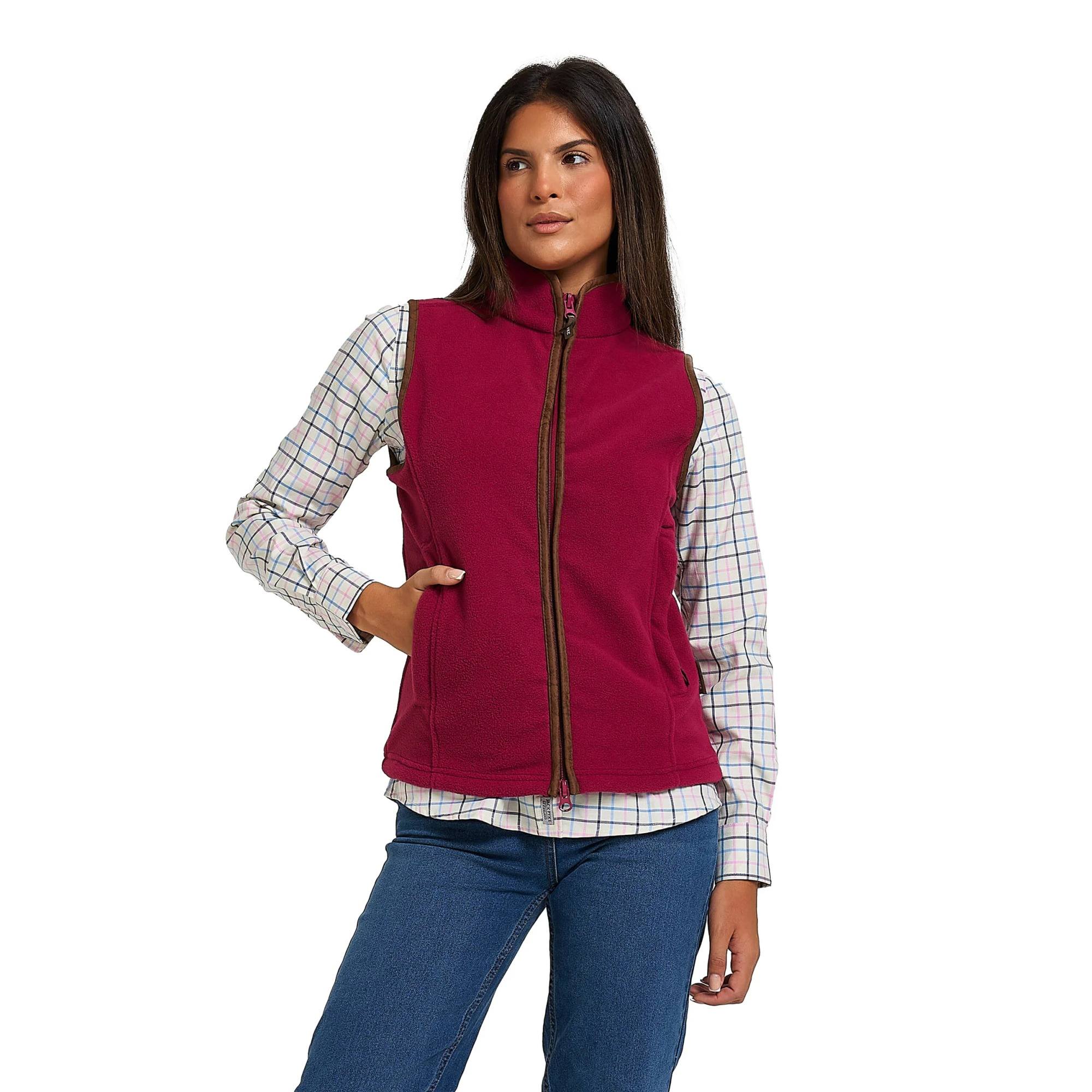 Jack Pyke Ladies Countryman Fleece Gilet Roselle - Extra Extra Large