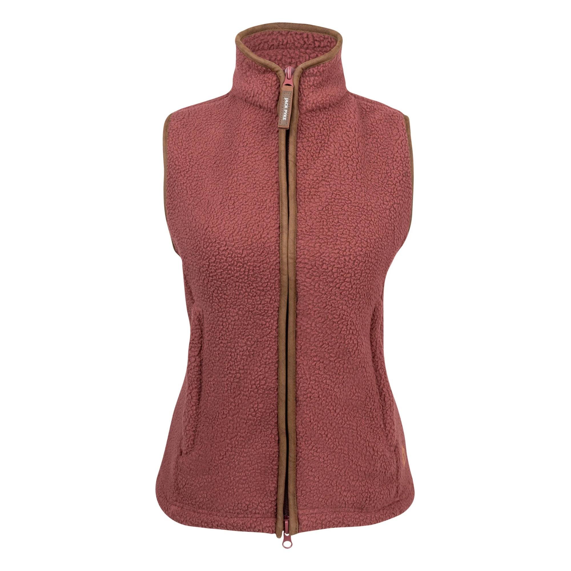 Jack Pyke Ladies Sherpa Fleece Gilet Burnt Copper - Extra Small