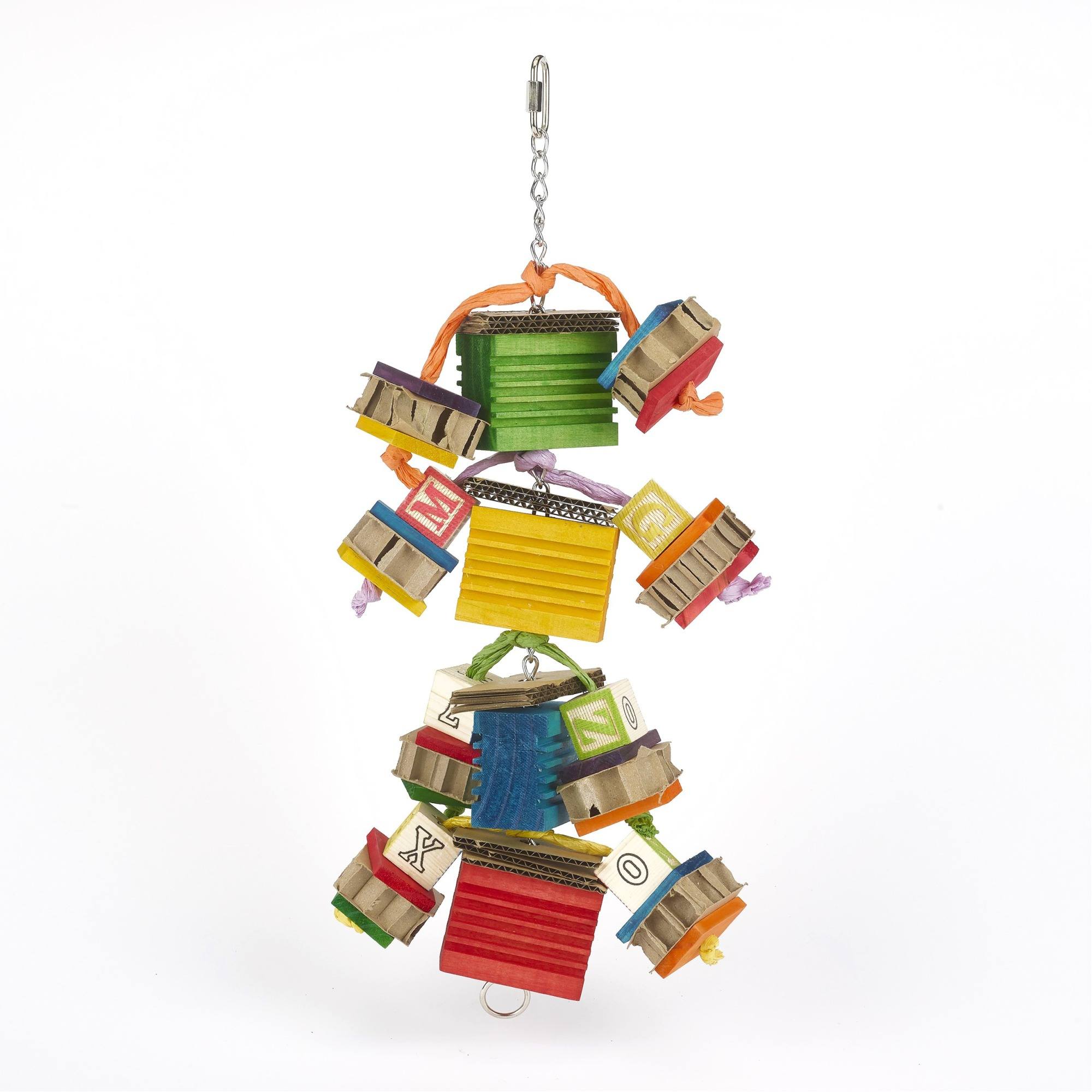 Rosewood Boredom Breaker Groovy Blocks Bird Toy - One Medium