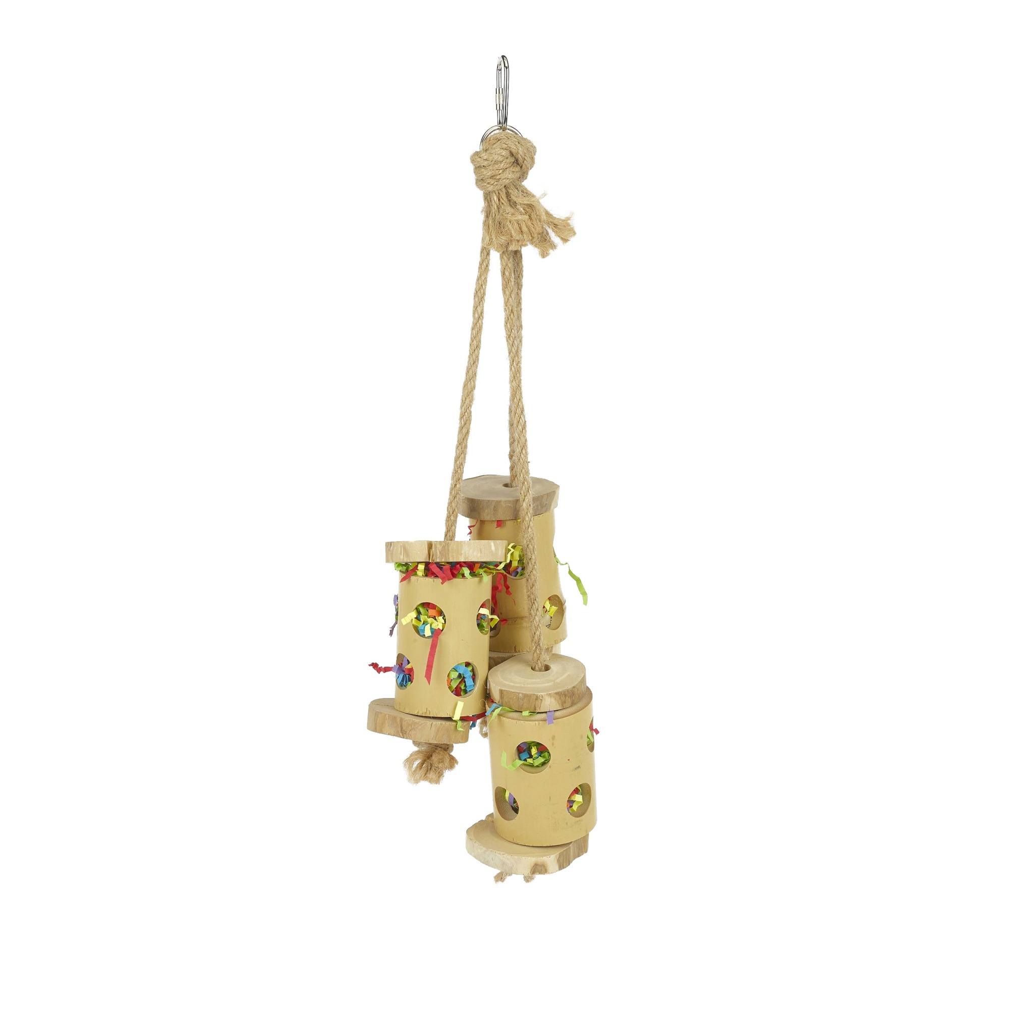 Rosewood Boredom Breaker Bamboo Forage Trio Bird Toy - One Small
