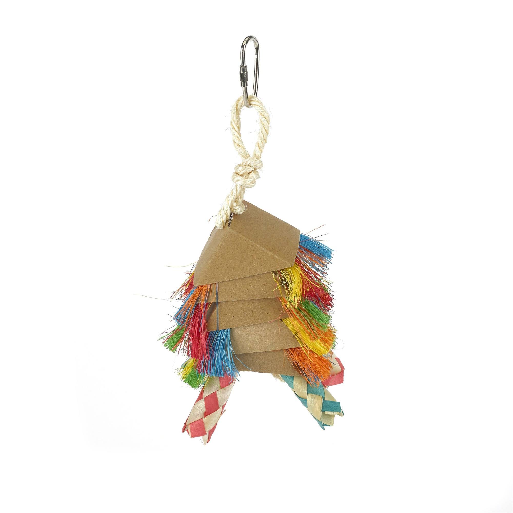 Rosewood Boredom Breaker Preening Stack Bird Toy - One Small