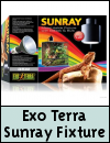 Exo Terra Sunray Fixture with Ballast & Bulb